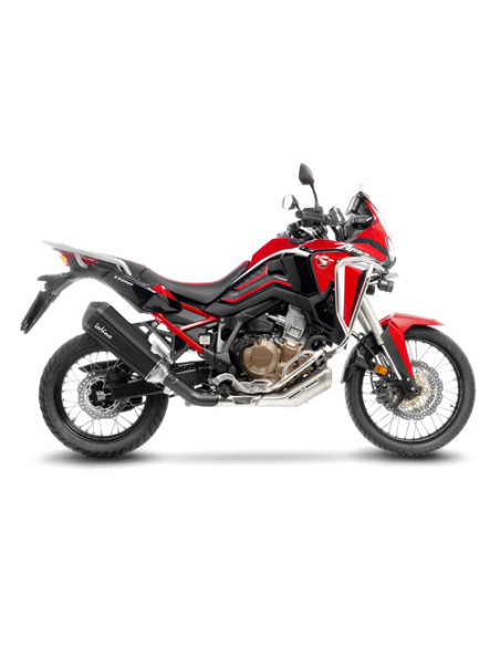 Silencieux LEOVINCE SBK LV-12 R BLACK inox - carbone - HONDA 1100 CRF L AFRICA TWIN / ADVENTURE SPORT / DCT 2020 - 2023