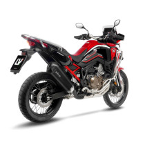 Silencieux LEOVINCE SBK LV-12 R BLACK inox - carbone - HONDA 1100 CRF L AFRICA TWIN / ADVENTURE SPORT / DCT 2020 - 2023 2