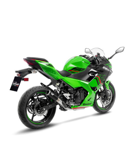 Silencieux LEOVINCE SBK LV-CORSA BLACK inox - KAWASAKI 400 NINJA - 400 Z 2018 - 2023 / 500 NINJA - 500 Z / SE 2024 - 2025