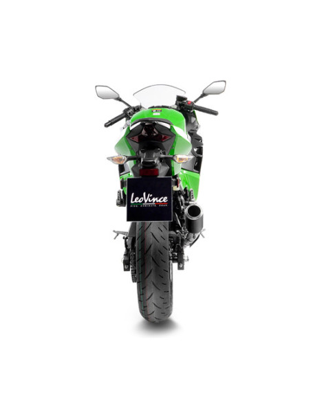 Silencieux LEOVINCE SBK LV-CORSA carbone - inox - KAWASAKI 400 NINJA - 400 Z 2018 - 2023 / 500 NINJA - 500 Z / SE 2024 - 2025