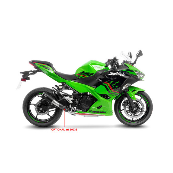 Silencieux LEOVINCE SBK LV-CORSA S BLACK inox - KAWASAKI 400 NINJA - 400 Z 2018 - 2023 / 500 NINJA - 500 Z / SE 2024 - 2025