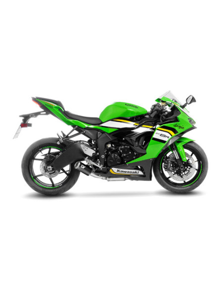 Silencieux LEOVINCE SBK LV-CORSA S BLACK inox - KAWASAKI 636 ZX-6R NINJA 2013 - 2016 + 2019 - 2020 + 2024 - 2025