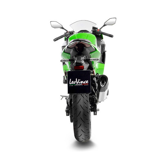 Silencieux LEOVINCE SBK LV-14R inox - carbone - KAWASAKI 400 NINJA - 400 Z 2018 - 2023 / 500 NINJA- 500 Z / SE 2024 - 2025