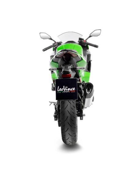 Silencieux LEOVINCE SBK LV-14R inox - carbone - KAWASAKI 400 NINJA - 400 Z 2018 - 2023 / 500 NINJA- 500 Z / SE 2024 - 2025