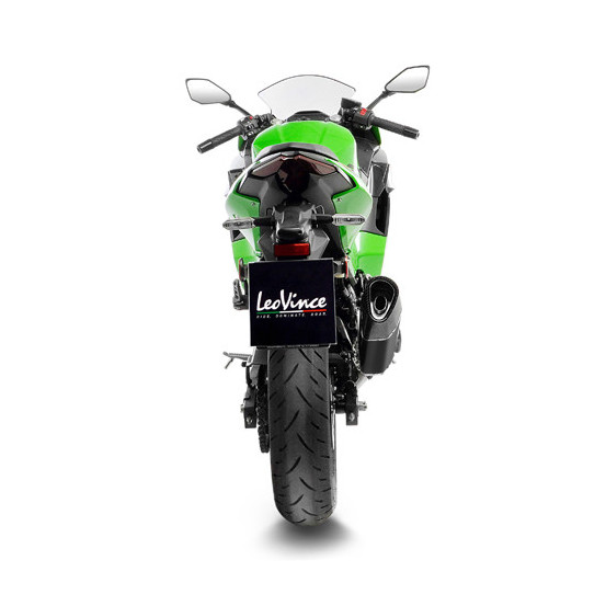 Silencieux LEOVINCE SBK LV-14R inox - carbone - KAWASAKI 400 NINJA - 400 Z 2018 - 2023 / 500 NINJA- 500 Z / SE 2024 - 2025