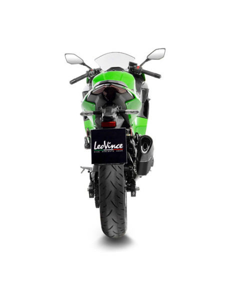Silencieux LEOVINCE SBK LV-14R inox - carbone - KAWASAKI 400 NINJA - 400 Z 2018 - 2023 / 500 NINJA- 500 Z / SE 2024 - 2025