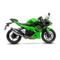 Silencieux LEOVINCE SBK LV-14R inox - carbone - KAWASAKI 400 NINJA - 400 Z 2018 - 2023 / 500 NINJA- 500 Z / SE 2024 - 2025