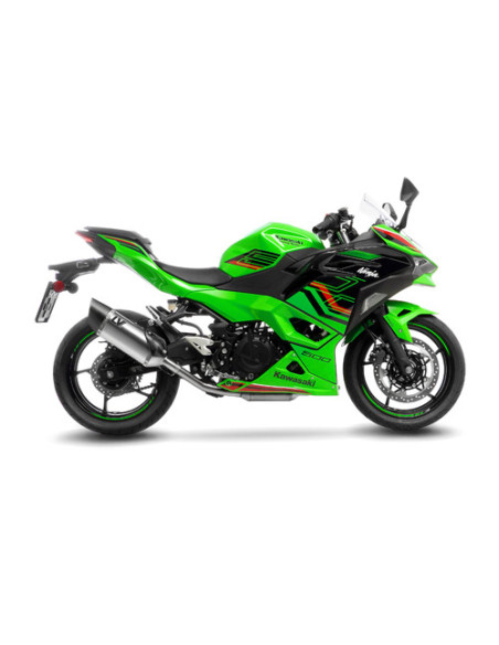 Silencieux LEOVINCE SBK LV-14R inox - carbone - KAWASAKI 400 NINJA - 400 Z 2018 - 2023 / 500 NINJA- 500 Z / SE 2024 - 2025