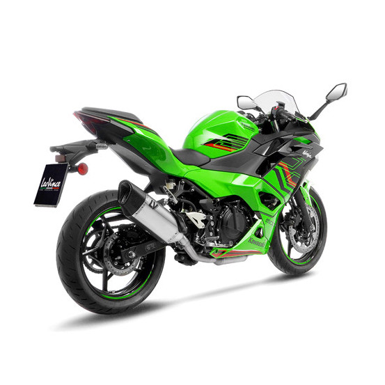 Silencieux LEOVINCE SBK LV-14R inox - carbone - KAWASAKI 400 NINJA - 400 Z 2018 - 2023 / 500 NINJA- 500 Z / SE 2024 - 2025