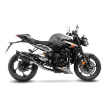 Ligne complète LEOVINCE SBK LV-14R Black Edition inox - carbone - TRIUMPH 765 STREET TRIPLE R / RS / A2 2023 - 2024