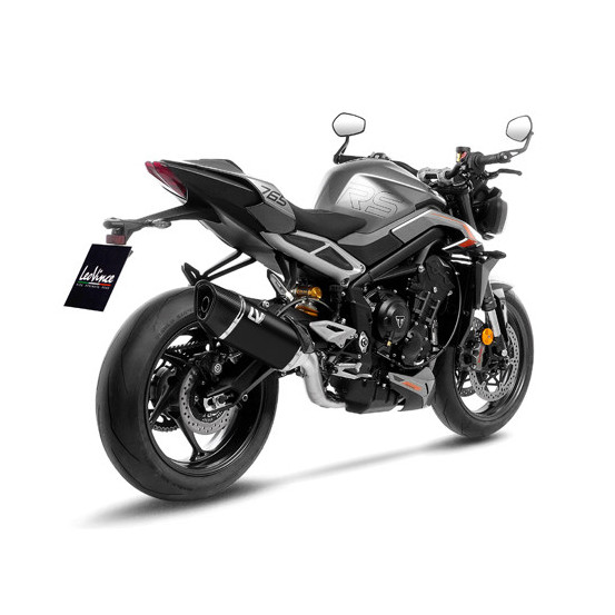 Ligne complète LEOVINCE SBK LV-14R Black Edition inox - carbone - TRIUMPH 765 STREET TRIPLE R / RS / A2 2023 - 2024