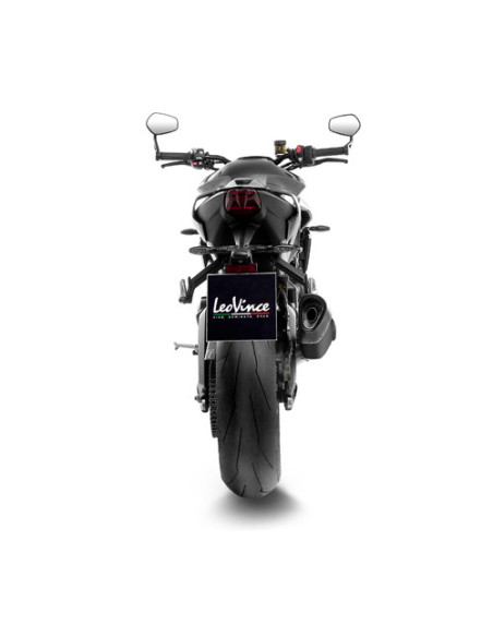Ligne complète LEOVINCE SBK LV-14R Black Edition inox - carbone - TRIUMPH 765 STREET TRIPLE R / RS / A2 2023 - 2024