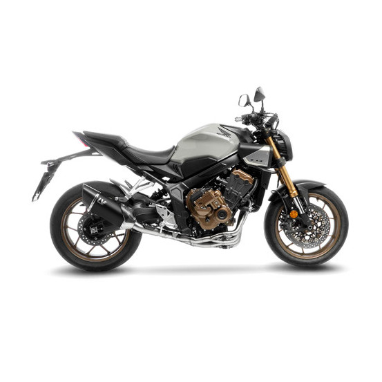 Ligne complète LEOVINCE SBK LV-14R Black Edition inox - carbone - HONDA 650 CB R Neo Sports Café / 650 CBR R 2019 - 2025