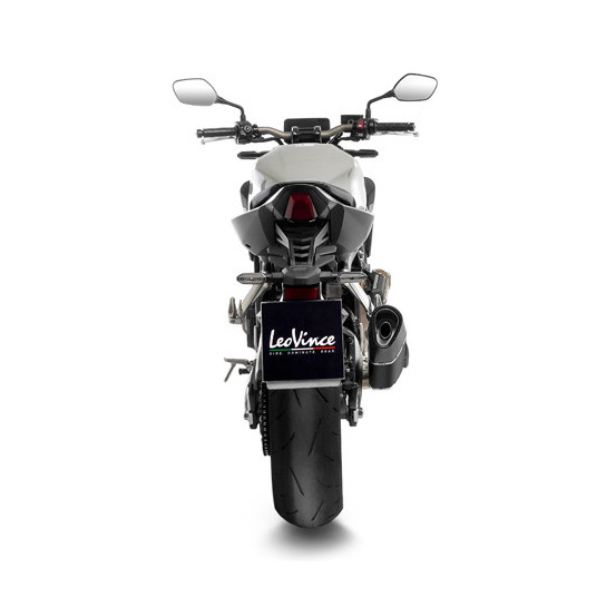 Ligne complète LEOVINCE SBK LV-14R Black Edition inox - carbone - HONDA 650 CB R Neo Sports Café / 650 CBR R 2019 - 2025