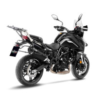 Silencieux LEOVINCE SBK LV-14 Black Edition inox - carbone - BENELLI 700 TRK 702 / 702X 2023 - 2024 2