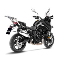 Silencieux LEOVINCE SBK LV-14 Black Edition titane - carbone - BENELLI 700 TRK 702 / 702X 2023 - 2024 2