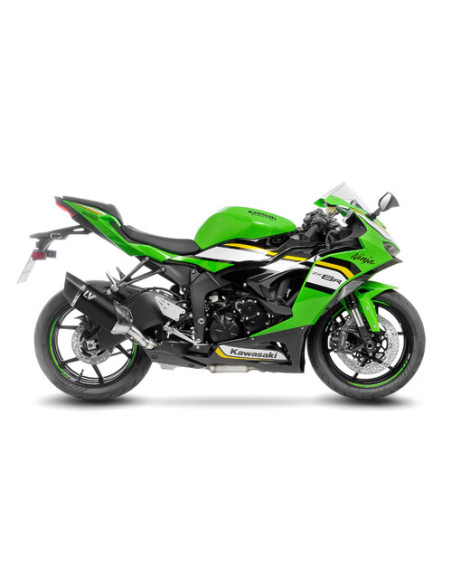 Silencieux LEOVINCE SBK LV-14R Black Edition inox - carbone - KAWASAKI 636 ZX-6R NINJA 2019 - 2020 - 636 ZX-6R NINJA 2024 - 2025