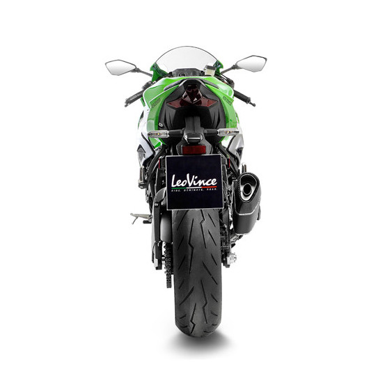 Silencieux LEOVINCE SBK LV-14R Black Edition inox - carbone - KAWASAKI 636 ZX-6R NINJA 2019 - 2020 - 636 ZX-6R NINJA 2024 - 2025