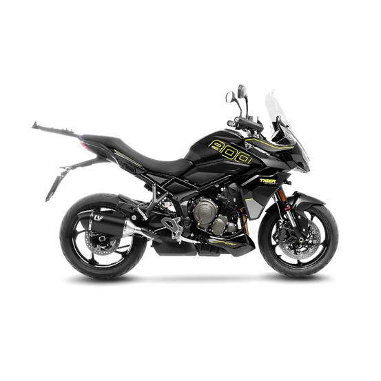 Silencieux LEOVINCE SBK LV-14 Black Edition inox - carbone - TRIUMPH 800 TIGER SPORT 2024 - 2025