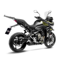 Silencieux LEOVINCE SBK LV-14 Black Edition inox - carbone - TRIUMPH 800 TIGER SPORT 2024 - 2025 2