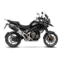 Silencieux LEOVINCE SBK LV-14 Black Edition inox - carbone - TRIUMPH 1200 TIGER GT / RALLY / PRO / EXPLORER 2022 - 2025
