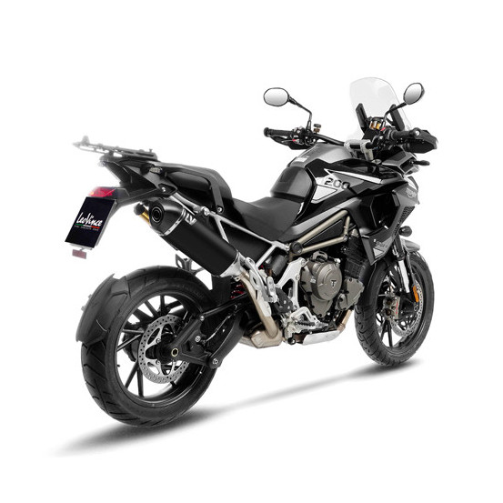 Silencieux LEOVINCE SBK LV-14 Black Edition inox - carbone - TRIUMPH 1200 TIGER GT / RALLY / PRO / EXPLORER 2022 - 2025