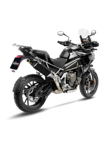 Silencieux LEOVINCE SBK LV-14 Black Edition inox - carbone - TRIUMPH 1200 TIGER GT / RALLY / PRO / EXPLORER 2022 - 2025