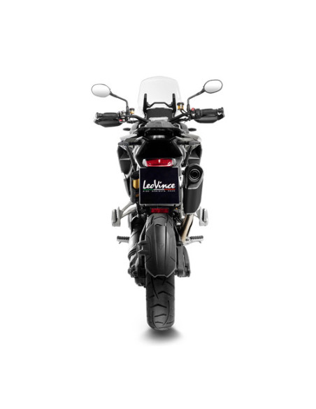 Silencieux LEOVINCE SBK LV-14 Black Edition inox - carbone - TRIUMPH 1200 TIGER GT / RALLY / PRO / EXPLORER 2022 - 2025