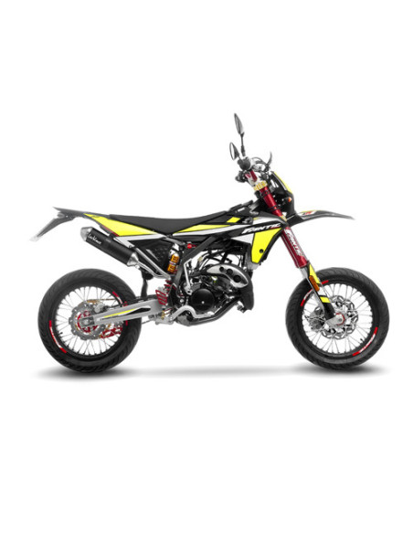 Silencieux LEOVINCE X-FIGHT BLACK inox - FANTIC 50 XE 50 COMPETITION / PERFORMANCE - XM 50 COMPETITION / PERFORMANCE 2021 - 2024