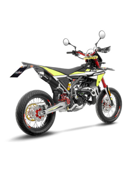 Silencieux LEOVINCE X-FIGHT BLACK inox - FANTIC 50 XE 50 COMPETITION / PERFORMANCE - XM 50 COMPETITION / PERFORMANCE 2021 - 2024