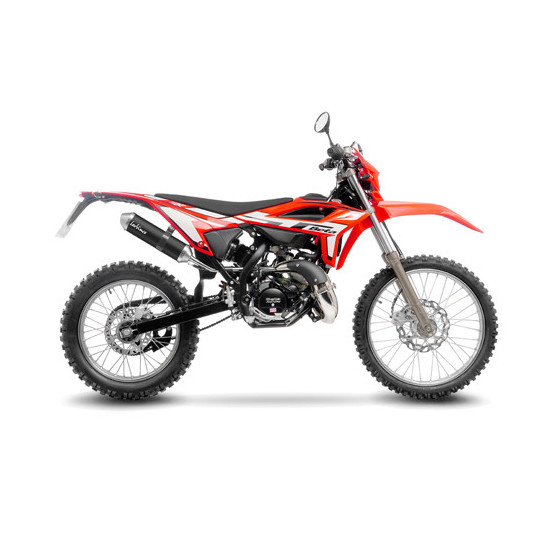 Silencieux LEOVINCE X-FIGHT BLACK inox - BETA 50 RR 50 ENDURO / SPORT / RACING / MOTARD / TRACK 2023 - 2024