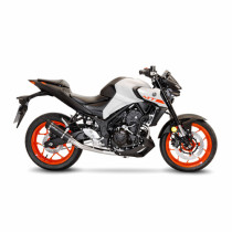 Ligne complète LEOVINCE GP CORSA EVO carbone - technopolymère - YAMAHA 250 YZF-R25 2014-2018 / 300 MT-03 - 300 YZF-R3 2015-2020