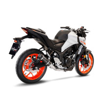 Ligne complète LEOVINCE GP CORSA EVO carbone - technopolymère - YAMAHA 250 YZF-R25 2014-2018 / 300 MT-03 - 300 YZF-R3 2015-2020 2