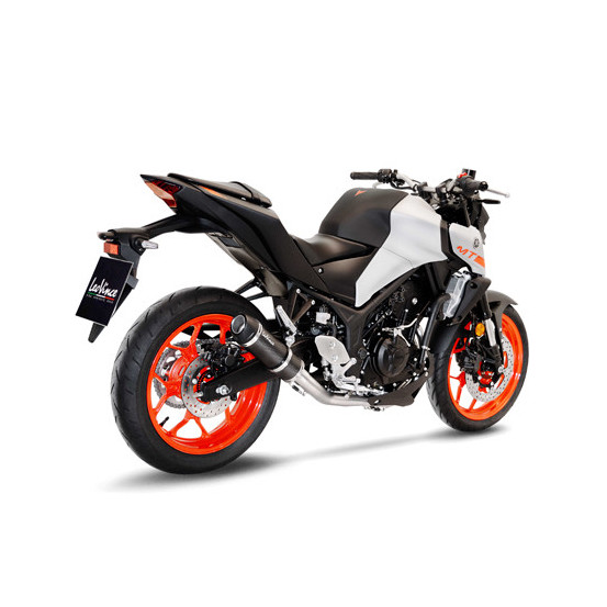 Ligne complète LEOVINCE GP CORSA EVO carbone - technopolymère - YAMAHA 250 YZF-R25 2014-2018 / 300 MT-03 - 300 YZF-R3 2015-2020