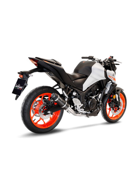 Ligne complète LEOVINCE GP CORSA EVO carbone - technopolymère - YAMAHA 250 YZF-R25 2014-2018 / 300 MT-03 - 300 YZF-R3 2015-2020