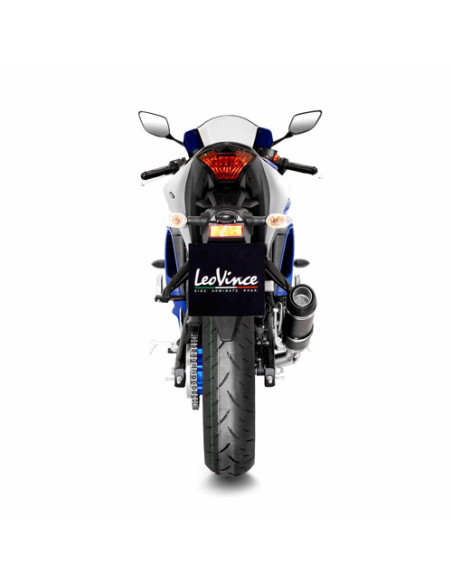 Ligne complète LEOVINCE GP CORSA EVO carbone - technopolymère - YAMAHA 250 YZF-R25 2014-2018 / 300 MT-03 - 300 YZF-R3 2015-2020