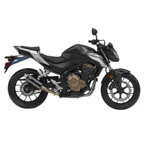 Silencieux LEOVINCE GP CORSA Black Edition inox - HONDA 500 CB F 2016 - 2018 / 500 CBR R 2016 - 2018