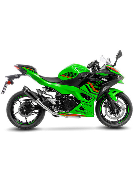 Silencieux LEOVINCE GP CORSA EVO carbone - technopolymère - KAWASAKI 400 NINJA - 400 Z 2018-2023 / 500 NINJA- 500 Z 2024-2025