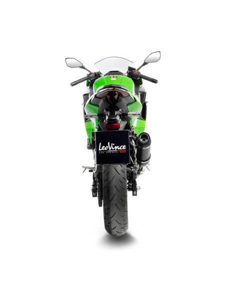 Silencieux LEOVINCE GP CORSA EVO carbone - technopolymère - KAWASAKI 400 NINJA - 400 Z 2018-2023 / 500 NINJA- 500 Z 2024-2025