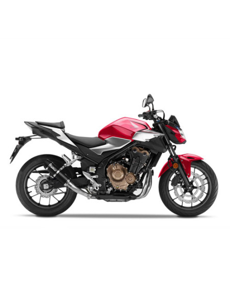 Silencieux LEOVINCE GP CORSA EVO carbone - HONDA 500 CB F / X / CBR R 2019 - 2023 - 500 CB HORNET / NX 2024 - 2025