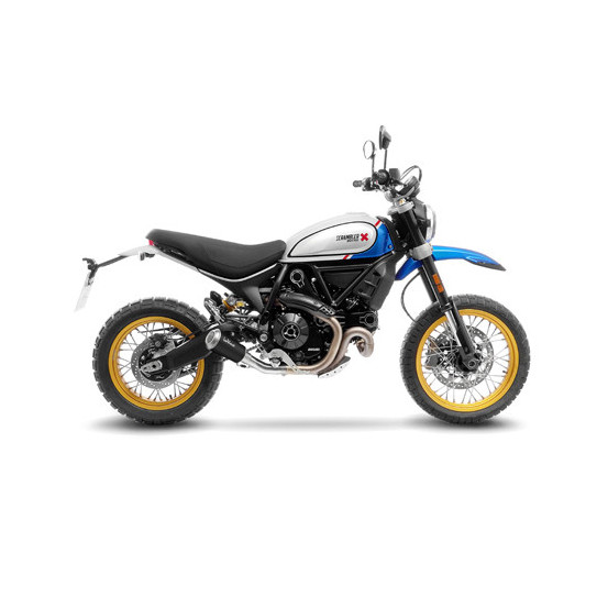 Silencieux LEOVINCE SBK LV-10 BLACK inox - DUCATI 800 SCRAMBLER DESERT SLED 2021 - 2022