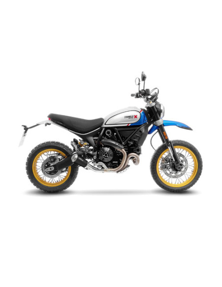 Silencieux LEOVINCE SBK LV-10 BLACK inox - DUCATI 800 SCRAMBLER DESERT SLED 2021 - 2022