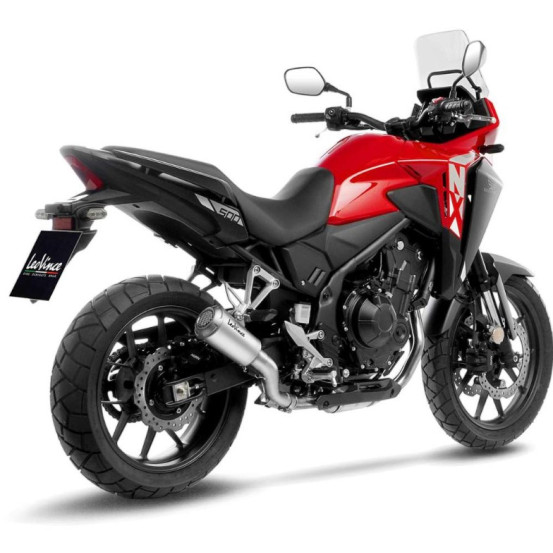 Silencieux LEOVINCE SBK LV-10 inox - HONDA 500 CB HORNET / 500 NX 2024 - 2025 / 500 CB F / CB X / CB R 2019 - 2023