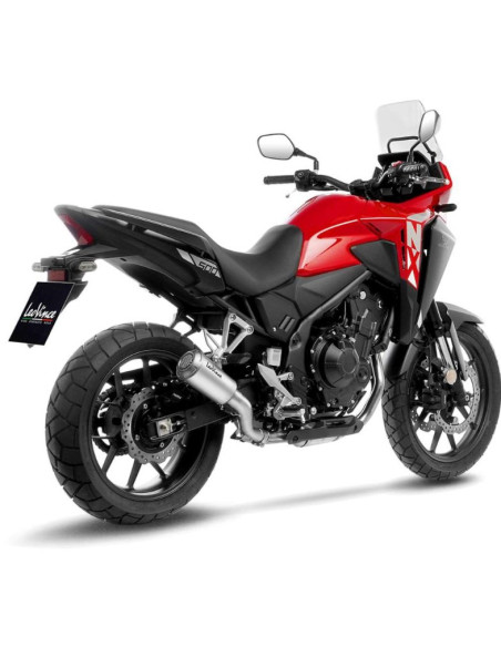 Silencieux LEOVINCE SBK LV-10 inox - HONDA 500 CB HORNET / 500 NX 2024 - 2025 / 500 CB F / CB X / CB R 2019 - 2023