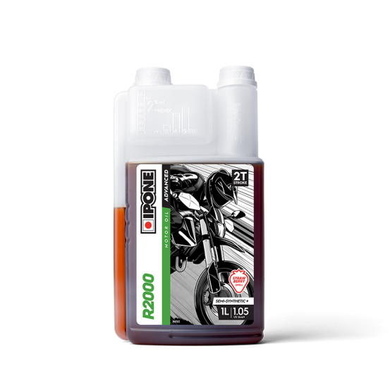 Huile moteur IPONE 2T R2000 1 Litre Odeur FRAISE