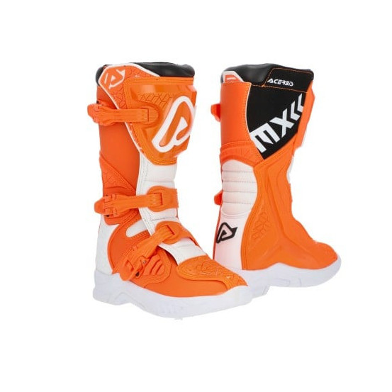Bottes cross enfant Acerbis X-Team - Orange Blanc