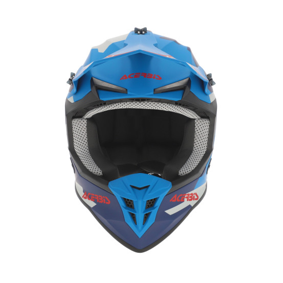 Casque cross Acerbis Linear - Bleu Rouge