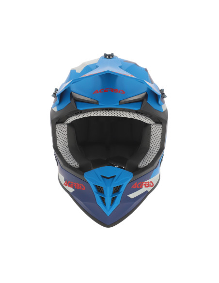 Casque cross Acerbis Linear - Bleu Rouge