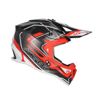 Casque cross Acerbis Linear - Gris Rouge 2