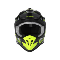Casque cross Acerbis Linear - Noir Jaune Fluo 2